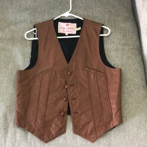 Leather vest